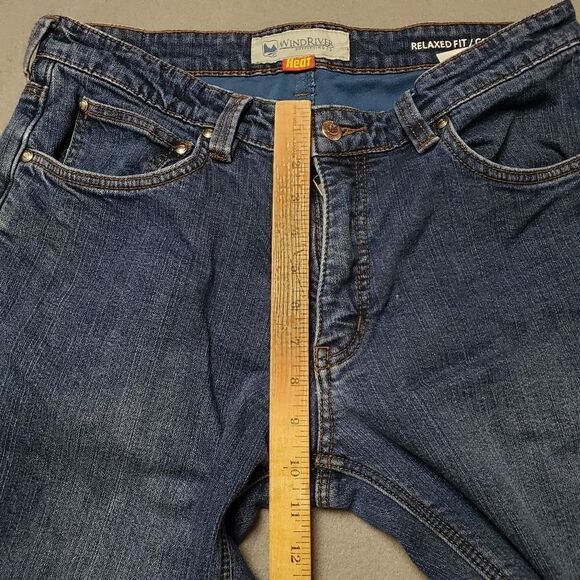 Wind River Men's fleece Lined Jeans, Classic Fit, size 34 T-Max heat winter - Picture 13 of 16
